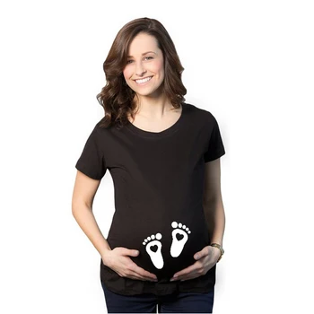 Kūdikių Pakrovimo 2023 Moterų Spausdinti Nėščia Marškinėliai Mergina Motinystės Trumpas Rankovės Nėštumo Skelbimas Marškinėliai Nauja Mama Drabužiai