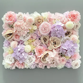 Šilko Rožių Žiedų 3D Fonas Sienos Vestuvių Dekoravimas Dirbtinių Gėlių Sieninės Namų Dekoro Backdrops Baby Shower