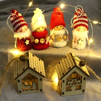 1:12 Miniatiūriniai Lėlių Kalėdų Lėlės Pakabukas Cute Lėlės Ornamentu Modelis Kalėdos Scena Dekoro Žaislas