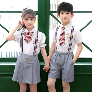 japonijos mados mokyklų vienodas berniukų ir mergaičių JK vasaros mokyklos stiliaus vaikams klasės kostiumas